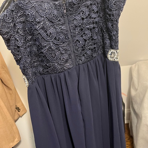 City Studios Navy Blue High Low Dress - Picture 7 of 7